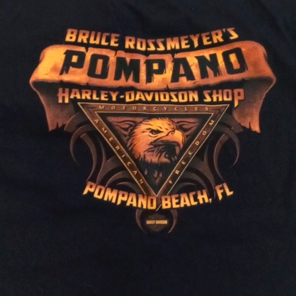 POMPANO BEACH HARLEY DAVIDSON TEE